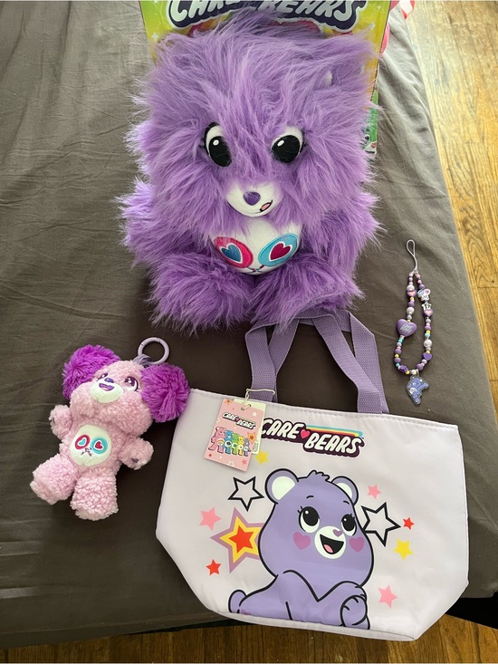 Care Bears Accessories - Care Bears Plush Toy, Tote Bag, and Keychain Set